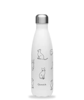 Qwetch QD3373 Isı Yalıtımlı 500ml Termos - Kedi Desenli - 1
