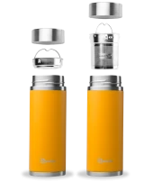 Qwetch QT5031 Isı Yalıtımlı 400 ml Termos - Safran - 2