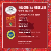Caffe Corsini Kolombiya Medellin %100 Arabica Çekirdek Kahve 250GR - 3