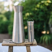 Qwetch QD3600  Isı Yalıtımlı 1000ml Karaf - Metalik - 5