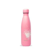 Qwetch QD3381 Sprey Desenli Isı Yalıtımlı 500ml Termos - Pembe - 1