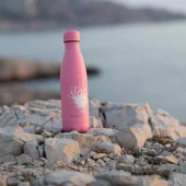 Qwetch QD3381 Sprey Desenli Isı Yalıtımlı 500ml Termos - Pembe - 3