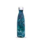 Qwetch QD3487 Çiçek Desenli Isı Yalıtımlı 500ml Termos - Turkuaz - 1