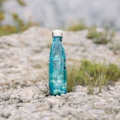 Qwetch QD3487 Çiçek Desenli Isı Yalıtımlı 500ml Termos - Turkuaz - 3