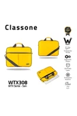 Classone Wtx308 Wtxpro serisi 15.6 Inch Uyumlu Su Geçirmez Kumaş Macbook, Laptop , Notebook El Çanta - 1