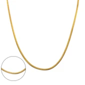 Çelik Zincir Kolye Altın Kaplama Balık Model ZN-162 thumbnail 1