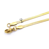 Çelik İtalyan Zincir Altın Kaplama 2 MM ZN-160 - 3