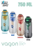Vagonlife 750 ML -Energy- Rahat İçim (Pipetsiz)  Kulplu  Su Matarası -Süzgeçli-FFVGN2030750ML - 5
