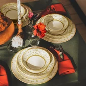Soley | Fiore | 24 Parça 6 Kişilik Yemek Takımı - 1