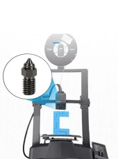 Creality Ender 3 V3 SE-Ender 7-Ender 5 S1 Sertleştirilmiş Çelik Nozzle(0.4mm) thumbnail 3