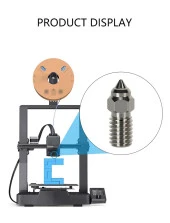 Ender 3 V3 SE-Ender 7-Ender 5 S1  Krom Zirkonyum Bakır Nozzle 500°C(0.4mm) thumbnail 2