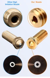 E3D Volcano 4 Nokta Pirinç Nozzle-Sidewinder X1-X2-Genius-Genius Pro-0.4mm thumbnail 2