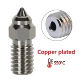 Ender 3 V3 SE-Ender 7-Ender 5 S1  Krom Zirkonyum Bakır Nozzle 500°C(0.4mm) thumbnail 3