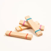 Ahşap Mum Fitili 100 Adet ( 15mm x 75mm x 0,5mm ) thumbnail 1