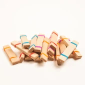 Ahşap Mum Fitili 100 Adet ( 15mm x 75mm x 0,5mm ) thumbnail 5