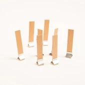 Ahşap Mum Fitili ve Yapışkanlı Fitil Sehpası 10 Adet ( 15mm x 75mm x 0,5mm ) thumbnail 2