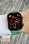 Daniel Klein DK1ISTE1167 Android/ios Uyumlu Arama Özellikli Yeşil Renk Kordonlu Akıllı Kol Saati ve Bluetooth Kulaklık - 7