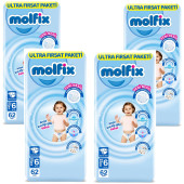 Molfix Bebek Bezi Ultra Fırsat Paketi 6 Numara 248'Lı - 1