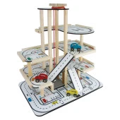 Toysilla Ahşap Asansörlü Otopark Oyuncak Araba Garajı - T3101 - 2