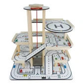 Toysilla Ahşap Asansörlü Otopark Oyuncak Araba Garajı - T3101 - 6