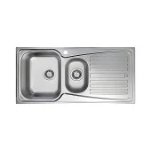 Teka Infant 60 Paslanmaz Çelik Sağ Damlalıklı Mutfak Eviyesi 100x50 cm - 1
