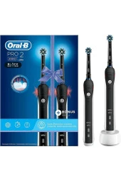 Oral B Pro 2900 Şarj Edilebilir Şarjlı Diş Fırçası Siyah 2li - 1