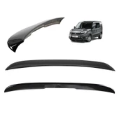 AUTOGP Fiat doblo 2 3 bagaj üstü spoiler siyah boyalı plastik 2010 / 2022 - 1