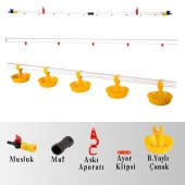 TavPet Nipel Suluk Sistemi 50 Metre Hat Büyük Yaylı Çanaklı - 1