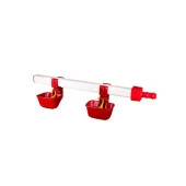 TavPet Eko  Nipel Suluk 40 cm 2 Nipelli  Dilli Çanaklı  15 Tavukluk - 1