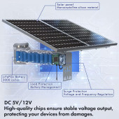 Çift Kameralı Solar Panelli 36x Optik Zoomlu Kablosuz Sim Kart 5G ile çalışan Güvenlik Kamerası - 2