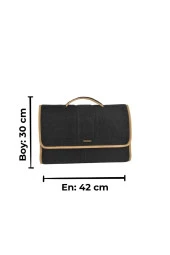 Maxi Araç Bagaj Çantası Araba Bagaj Organizer Bagaj Düzenleyici Çanta Oto Bagaj Düzenleyici Krem thumbnail 2