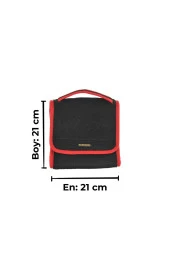 Mini Araç Bagaj Çantası Araba Bagaj Organizer Bagaj Düzenleyici Çanta Oto Bagaj Düzenleyici Kırmızı thumbnail 3