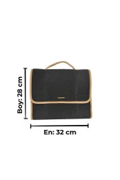 Mini-midi-maxi 3lü Bagaj Çantası Seti, Kenar Renk Krem thumbnail 7