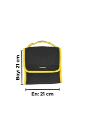 Mini-Midi-Maxi 3'lü Bagaj Çantası Seti, Kenar Renk Sarı thumbnail 8