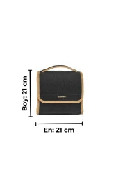 Mini-midi-maxi 3lü Bagaj Çantası Seti, Kenar Renk Krem thumbnail 8