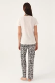 Pierre Cardin 8788 Buttoned Kadın Kısa Kol Pijama Takımı - 5