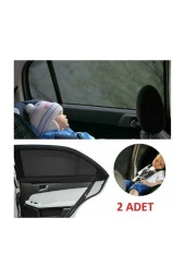 Fiat Panda  (2004-2012)  Uyumlu 2 Adet Oto Yan Cam Güneşliği, Arka Cam Güneşliği/Perde - 1