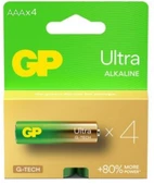 Gp LR03 AAA Boy Ultra Alkalin İnce Kalem Pil 4'lü Paket GP24AUMB-U4 thumbnail 2