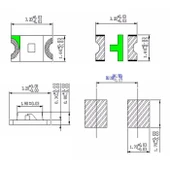 1206 Smd Led - Mavi Renk - 10 Adet thumbnail 2