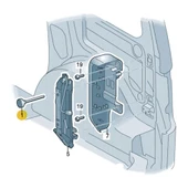 Seat Alhambra 2001-2010 Kriko Sabitleme Vidası Cıvatası 7M0012119 - 3