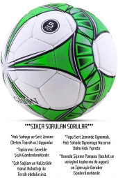 Telvesse Futbol Topu El Dikişli Pompalı SET Ultra Dayanıklı Sert Zemin Halı Saha Topu 5 Numara - 5