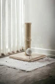 Pet Dreams Katre Lüks Kedi Tırmalama ve Ponponlu Oyuncak - 1