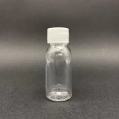 50 cc Sert Plastik Şişe  - Beyaz Kapaklı- 50ml Kapaklı Pet Şişe- x 10 Adet thumbnail 1