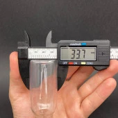 50 cc Sert Plastik Şişe  - Beyaz Kapaklı- 50ml Kapaklı Pet Şişe- x 10 Adet thumbnail 2