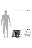 Pet Dreams Harvey Lüks Kedi Tırmalama, Yuvalı, Merdivenli ve Minderli Dinlenme Alanı - 3