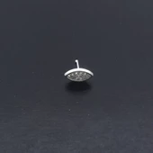 925 Ayar Gümüş Zirkon Taşlı Oval Hızma HZ-104 - 1