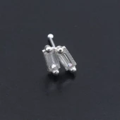 925 Ayar Gümüş Zirkon Taşlı Hızma HZ-109 - 1