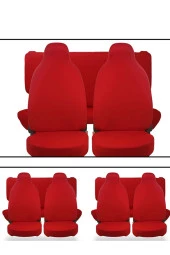 seat cordoba  Uyumlu Servis Kılıfı KIRMIZI thumbnail 2
