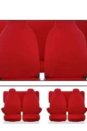 PEUGEOT 307 SW Uyumlu Servis Kılıfı KIRMIZI thumbnail 3