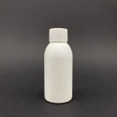 100 cc Beyaz PE Sert Şişe  - Beyaz Kapaklı- 100ml Kapaklı Plastik Şişe- x 10 Adet thumbnail 1